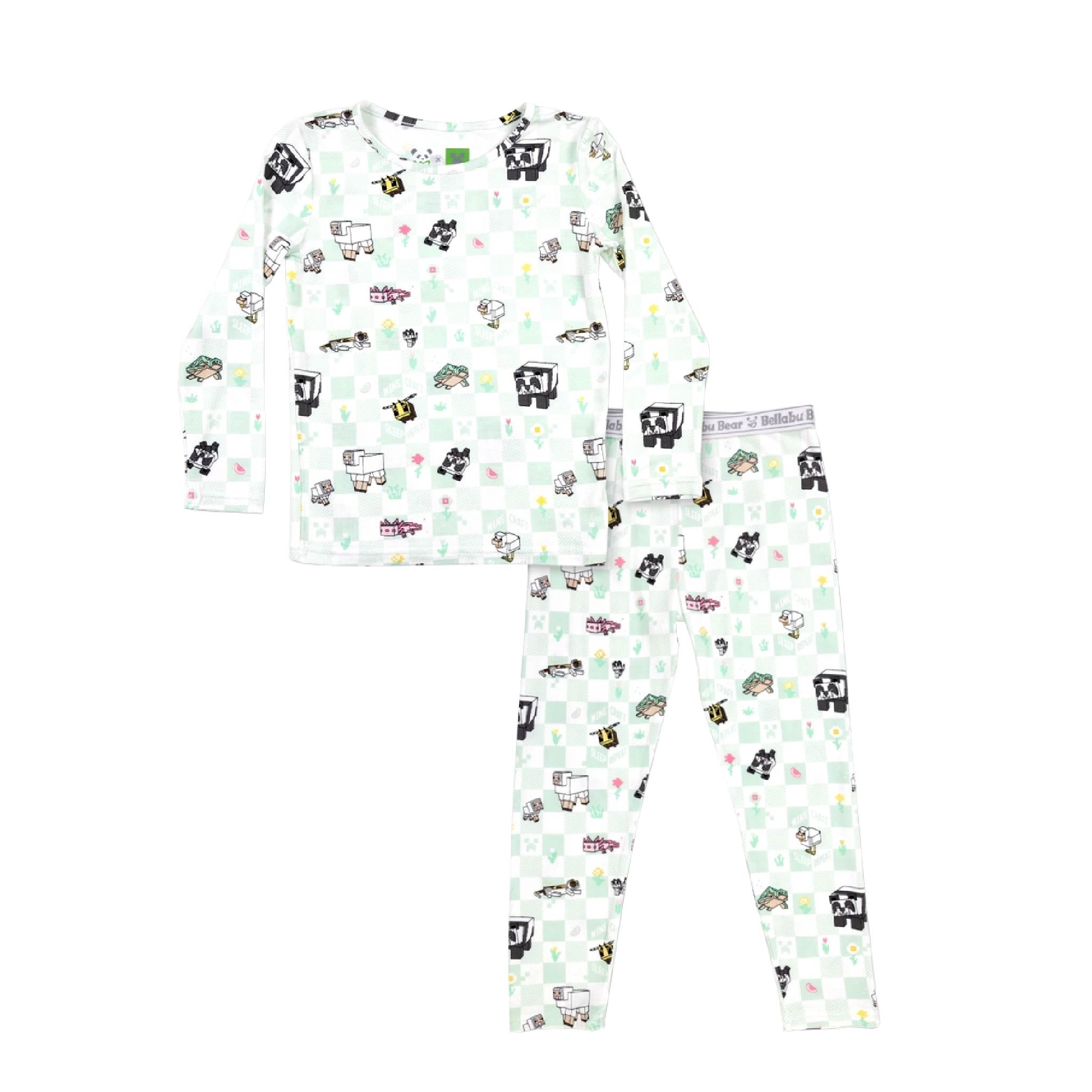 Kids Minecraft Bamboo Pyjamas Set