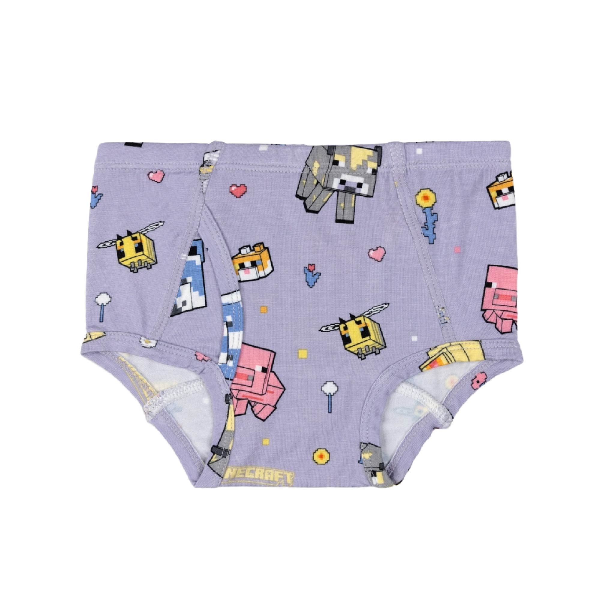 Boys Organic Minecraft Bamboo Underwear 7-Pack – Tag-Free, Soft, Breathable