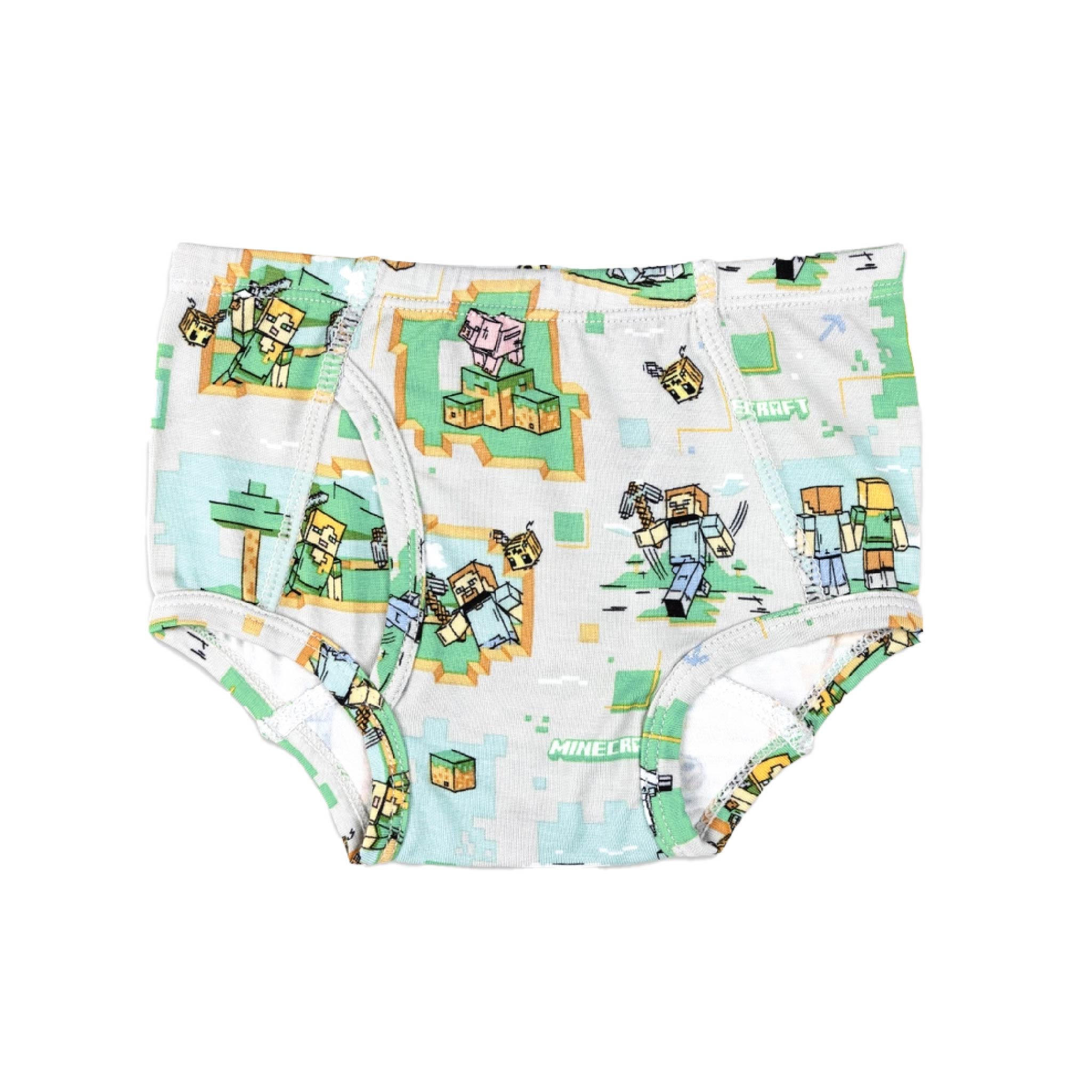 Boys Organic Minecraft Bamboo Underwear 7-Pack – Tag-Free, Soft, Breathable