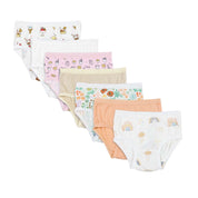 Girls Organic Bamboo Summer Underwear 7-Pack, Tag-Free, Soft & Breathable