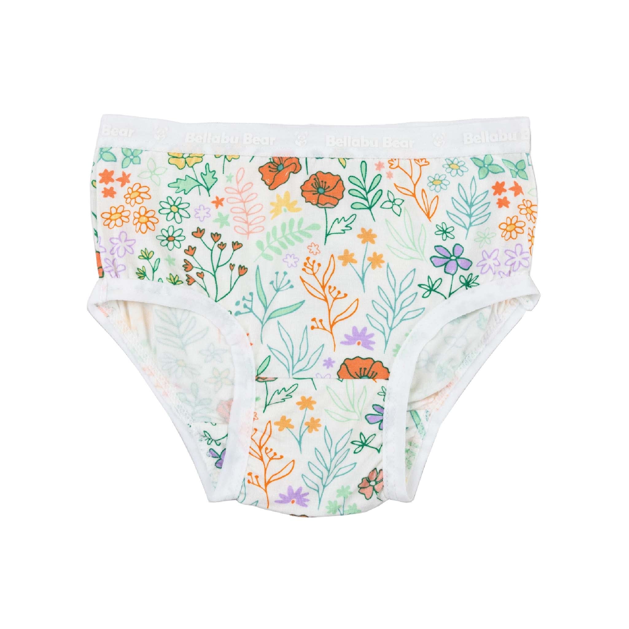 Girls Organic Bamboo Summer Underwear 7-Pack, Tag-Free, Soft & Breathable