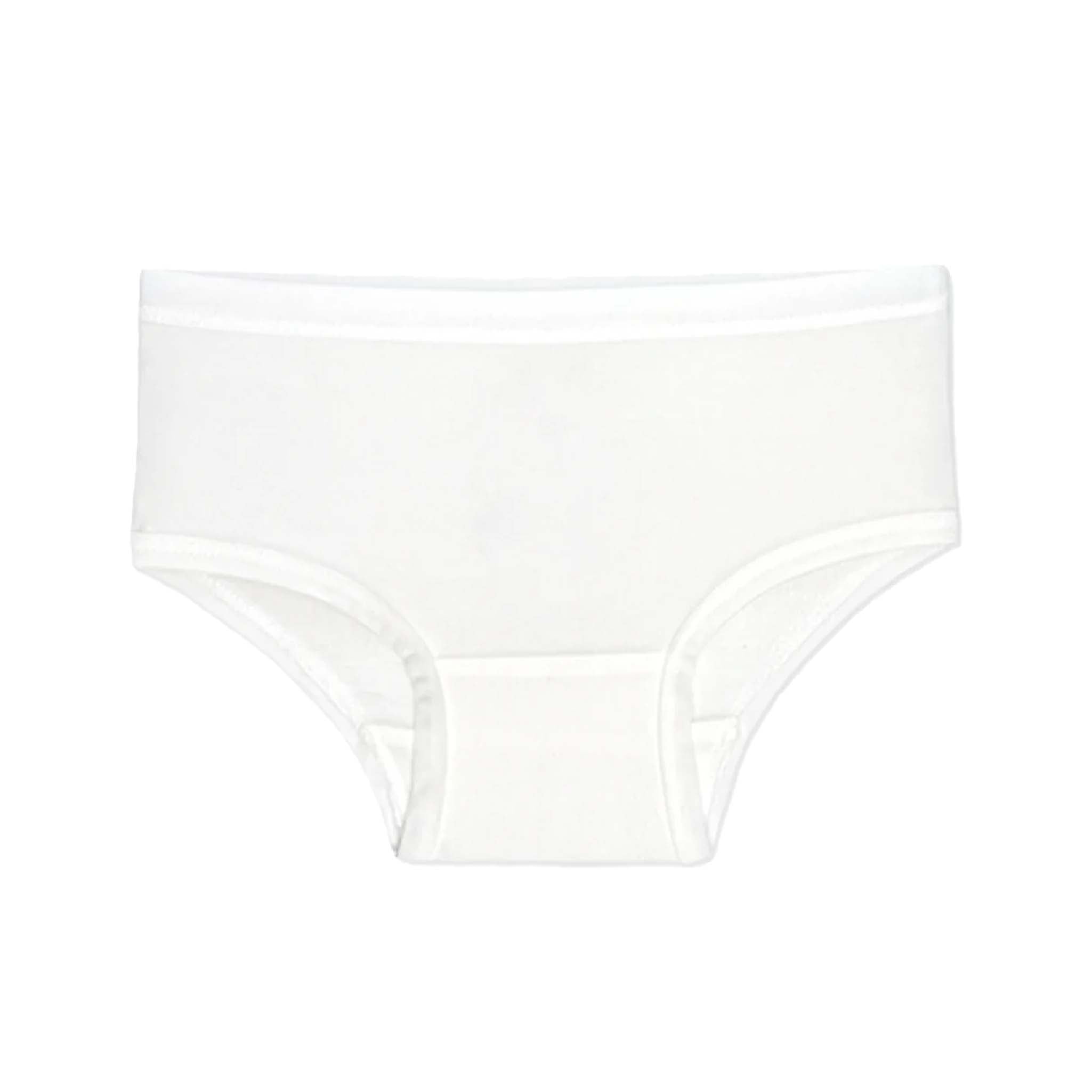 Girls Organic Bamboo Underwear 7-Pack - Tag-Free, Soft & Breathable