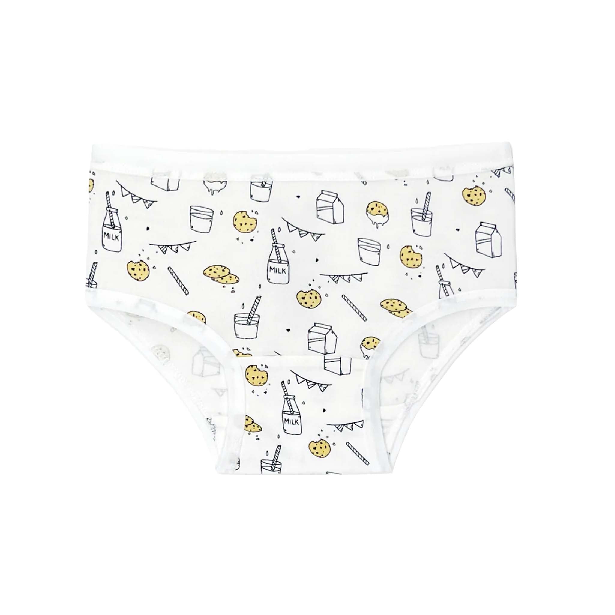 Girls Organic Bamboo Underwear 7-Pack - Tag-Free, Soft & Breathable