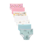 Girls Springtime Organic Bamboo Underwear 7-Pack - Tag-Free