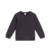 Kids Organic Cotton French Terry Pullover in Black