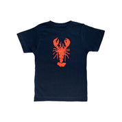 Kids Lobster T-Shirt – 100% Ringspun Cotton, Eco-Friendly in Navy Blue