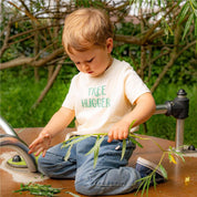 Kids Tree Hugger T-Shirt Cotton, Eco-Friendly in Cream