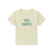 Kids Tree Hugger T-Shirt Cotton, Eco-Friendly in Cream