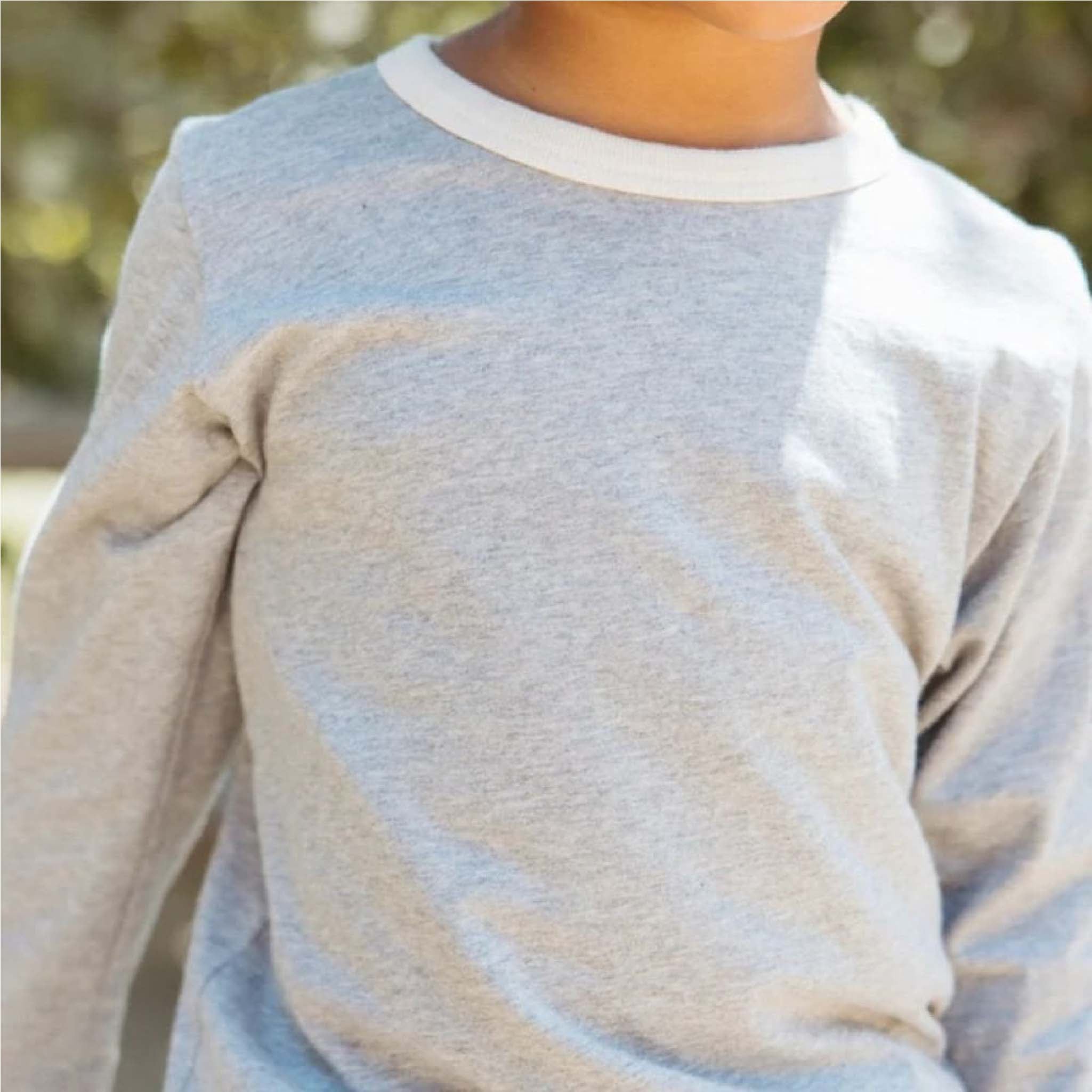 Kids Organic Vintage T-Shirt in Heather Grey