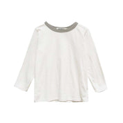 Kids Organic Vintage T-Shirt in Natural with Eucalyptus Trim