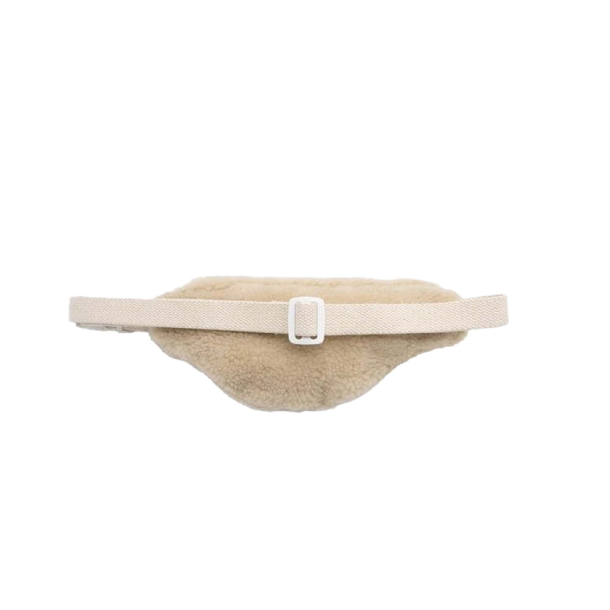 Augustin Mini Bum Bag - Soft Sherpa in Beige
