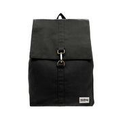 Guillaume Organic Cotton Canvas Backpack in Black