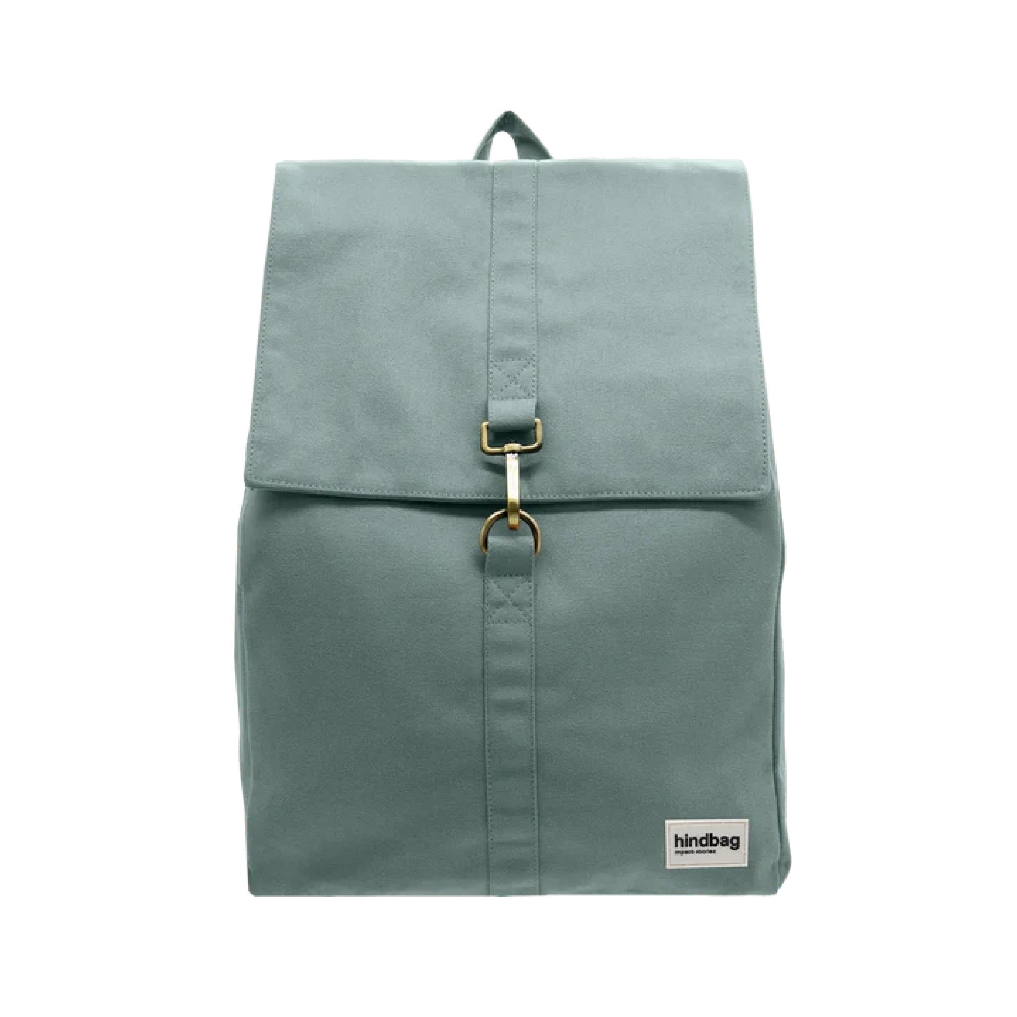 Guillaume Organic Cotton Canvas Backpack in Sage Green