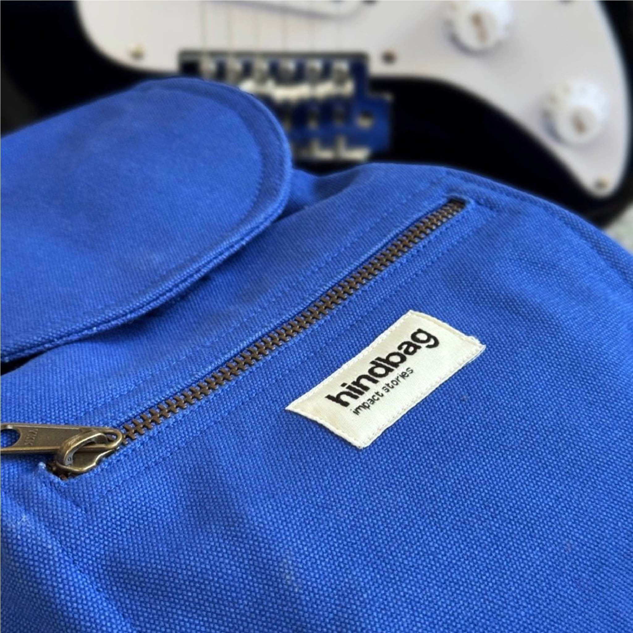 Mini Eliot Backpack - Organic Cotton Canvas in Electric Blue