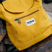Mini Eliot Backpack - Organic Cotton Canvas in Saffron Yellow
