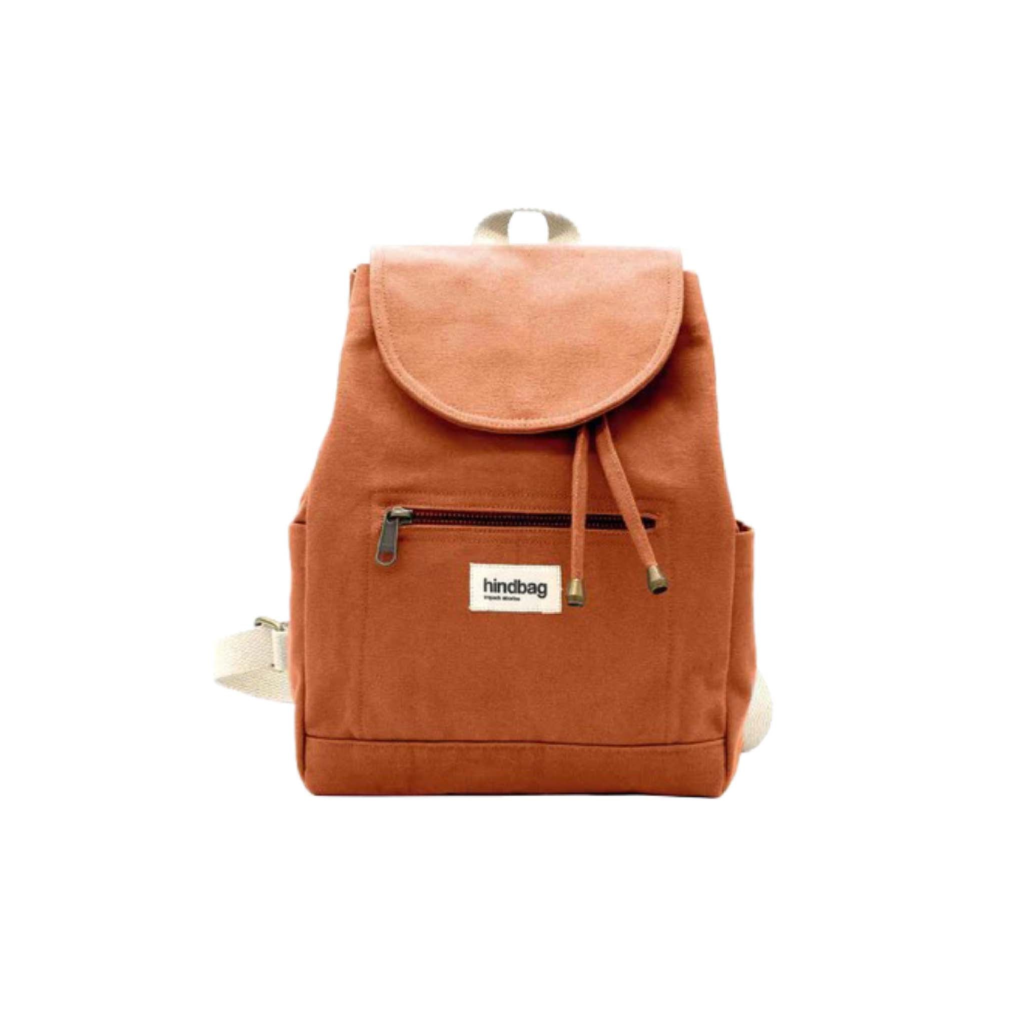 Mini Eliot Backpack - Organic Cotton Canvas in Sienna Orange