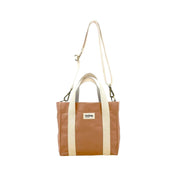 Mini Louise Tote in Cinnamon – Organic Cotton Canvas Crossbody Bag