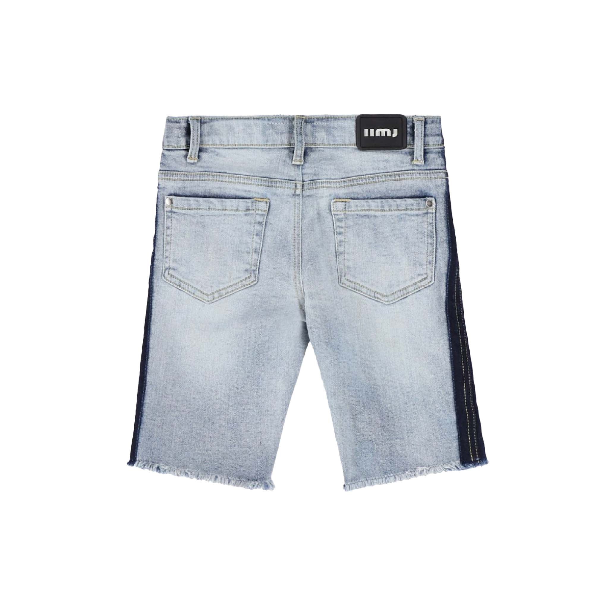 Kids Denim Shorts with Contrast Seam