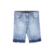 Kids Denim Shorts with Frayed Hem