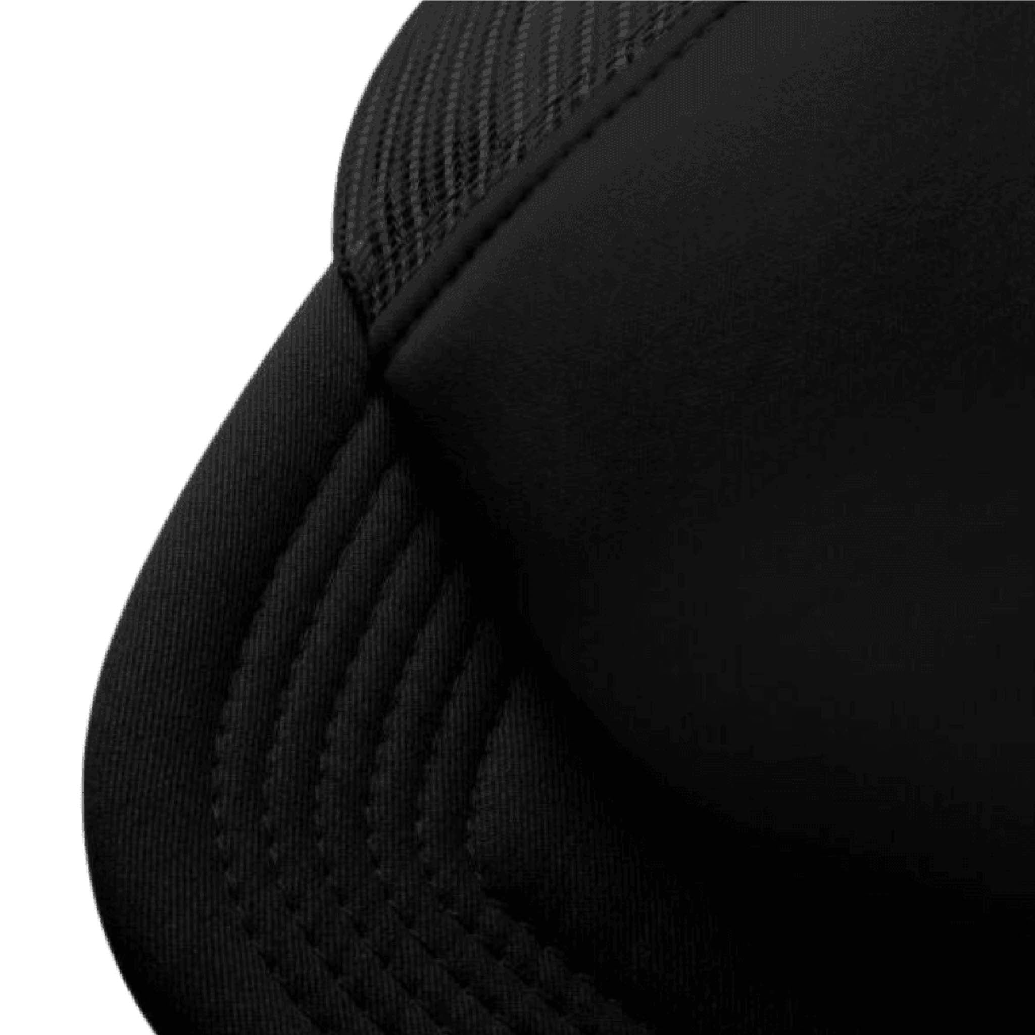 Kids No‑Logo Vintage Trucker Hat in Black