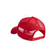Kids No‑Logo Trucker Hat in Red & White