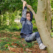 Kids Upcycled Organic Architect Denim Patchwork Trousers