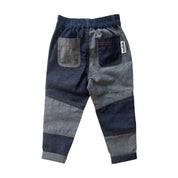 Kids Upcycled Organic Architect Denim Patchwork Trousers