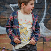 Kids Organic Cotton Drums T-Shirt – Artist-Made in Natural