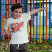 Kids Organic Cotton Fire Truck T-Shirt – Artist-Made in Natural