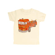 Kids Organic Cotton Fire Truck T-Shirt – Artist-Made in Natural