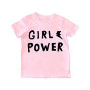 Kids Girl Power T-Shirt – Cotton, Short Sleeve in Pink