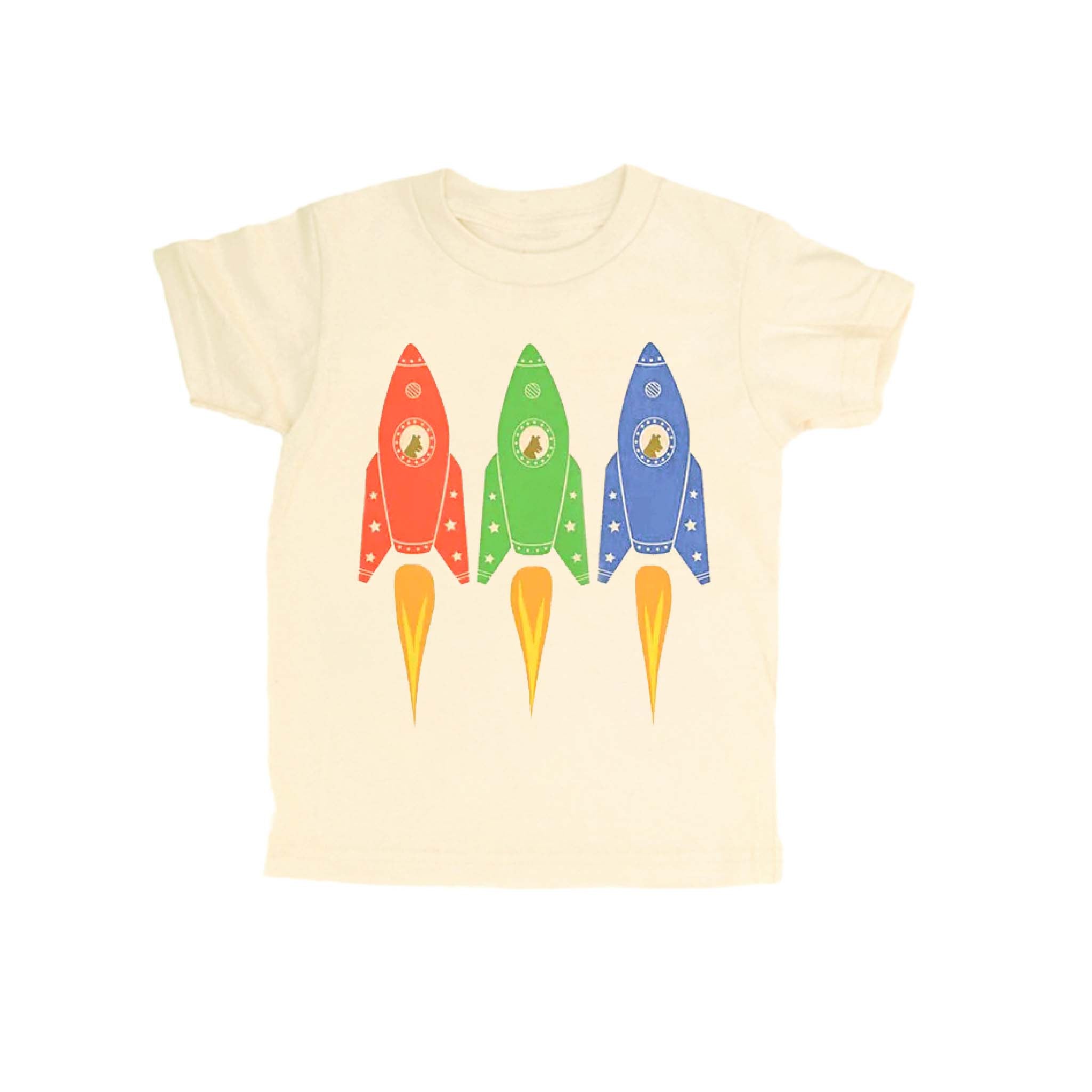 Kids Organic Cotton Spacedogs T-Shirt – Artist-Made in Natural