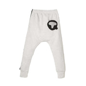 Organic Kids Unisex Cotton Joggers Grey Marl, Sustainable Terry Cotton
