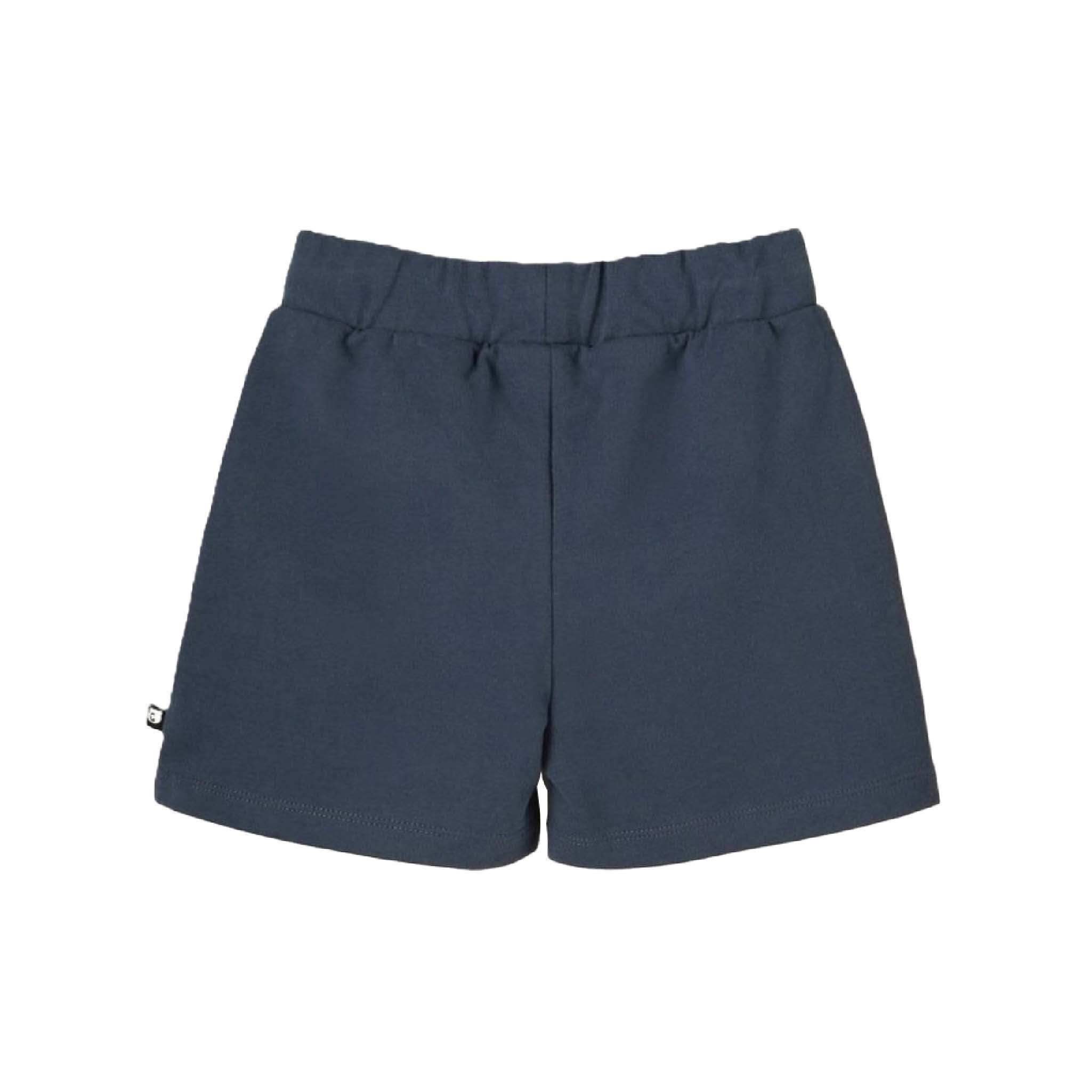 Kids Organic Cotton Navy Bermuda Shorts – Unisex, Soft, Easy-Wear