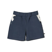 Kids Organic Cotton Navy Bermuda Shorts – Unisex, Soft, Easy-Wear