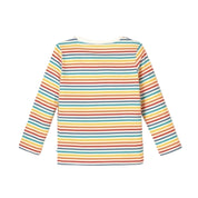 Kids Organic Cotton Stripe Long‑Sleeve Top – Unisex, Breathable, Easy‑Care