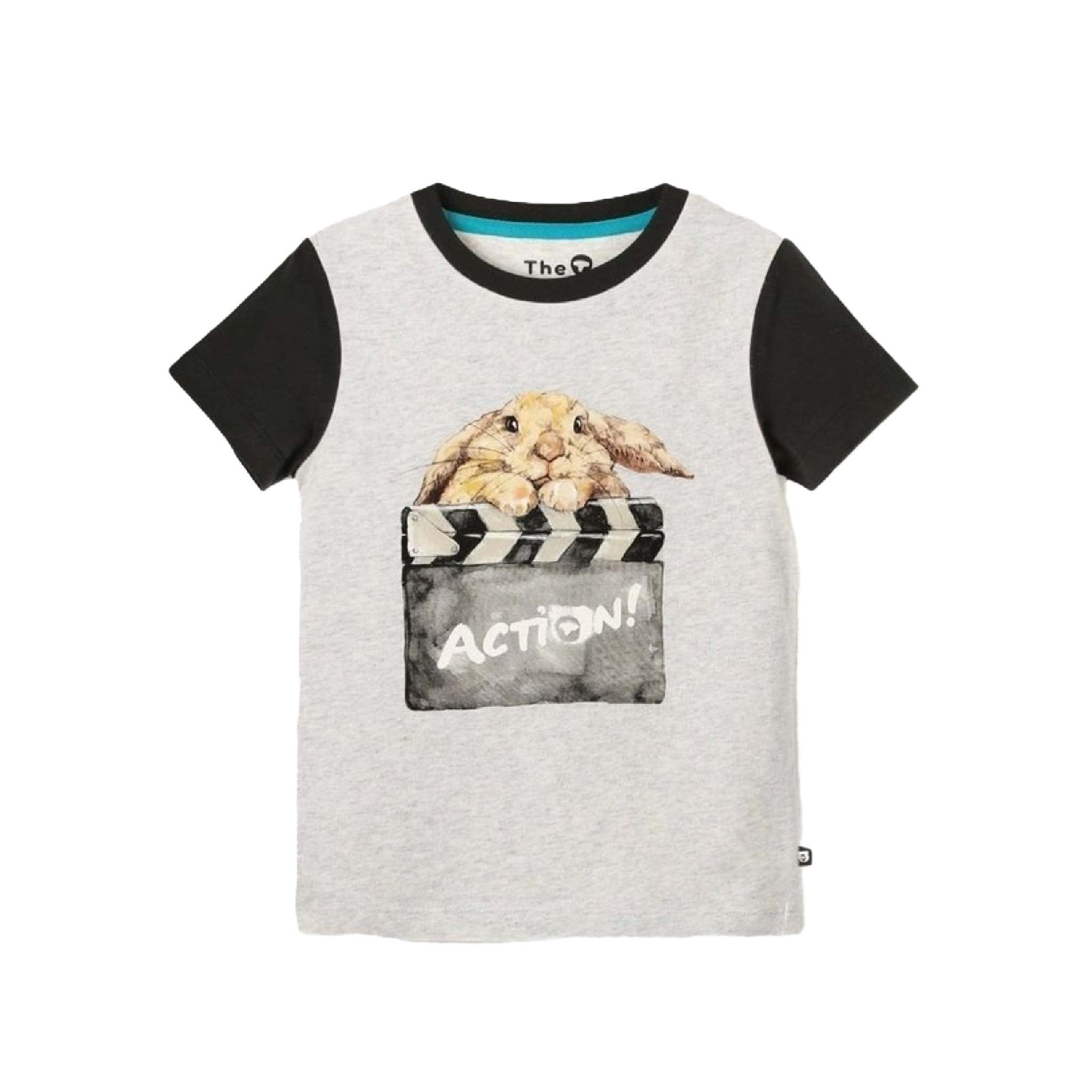 Kids Organic Cotton Bunny T‑Shirt – Soft, Easy‑Care, Unisex