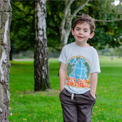 Kids Love Your Mother Lightweight Cotton T-Shirt in Ice Blue