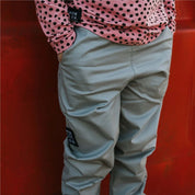 Kids Unisex Sustainable Unisex Stone Grey Slouchy Trousers