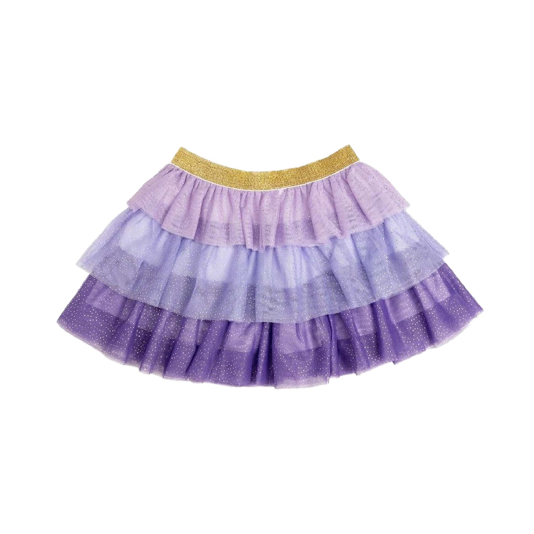 Girls Whimsical Lavender Petal Tutu Skirt