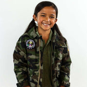 Kids Camouflage Army Jacket — Unisex Vintage-Inspired Military Style