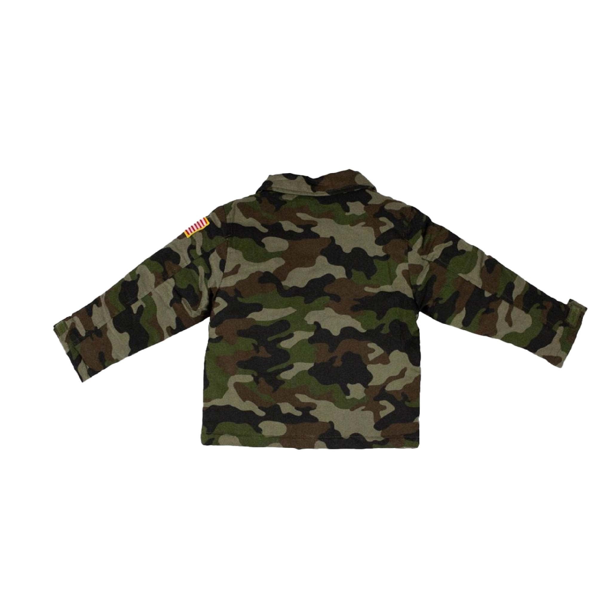 Kids Camouflage Army Jacket — Unisex Vintage-Inspired Military Style