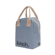 Fluf Zipper Lunch Bag in Blue