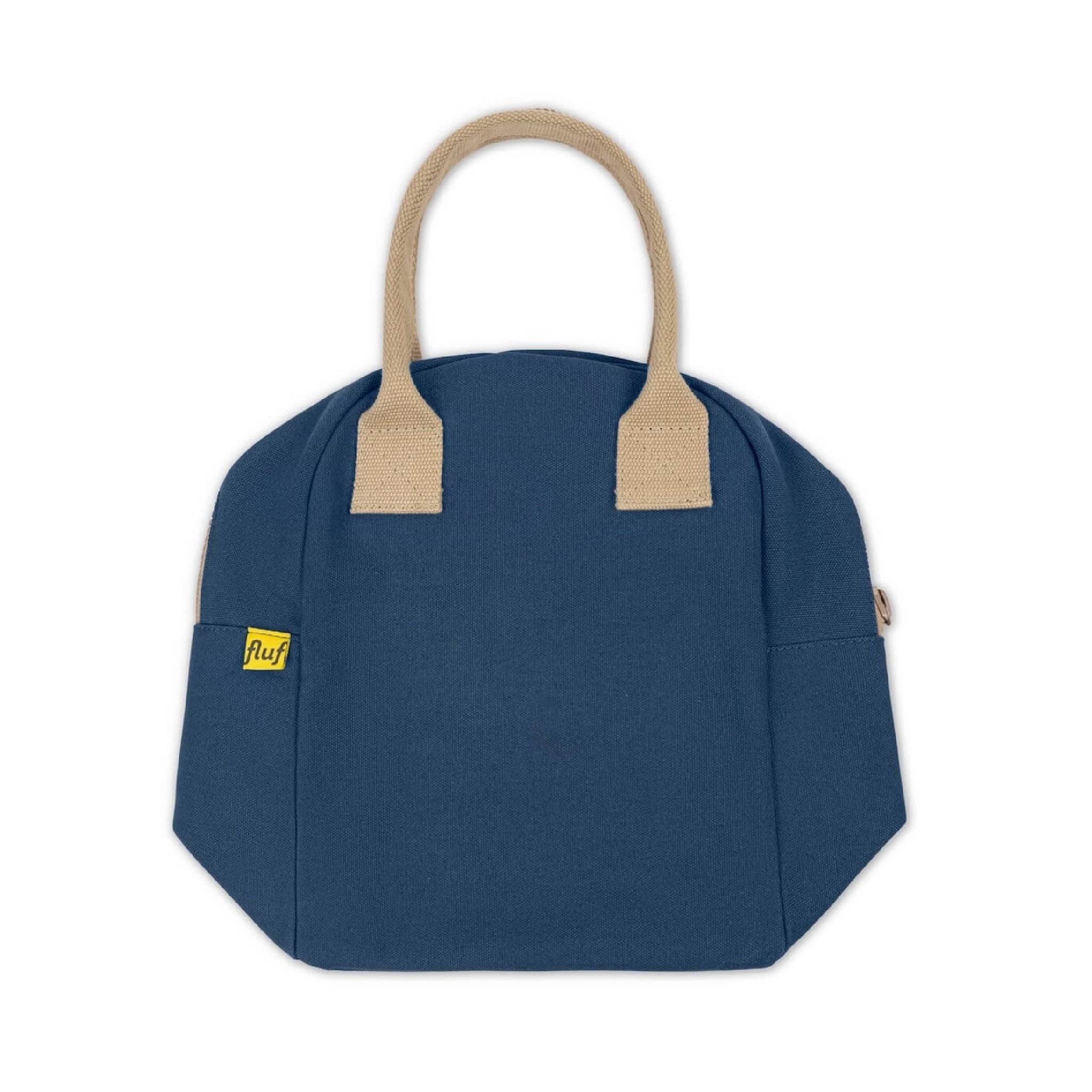 Fluf Zipper Lunch Bag in Classic Navy