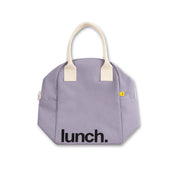 Fluf Zipper Lunch Bag in Lavender