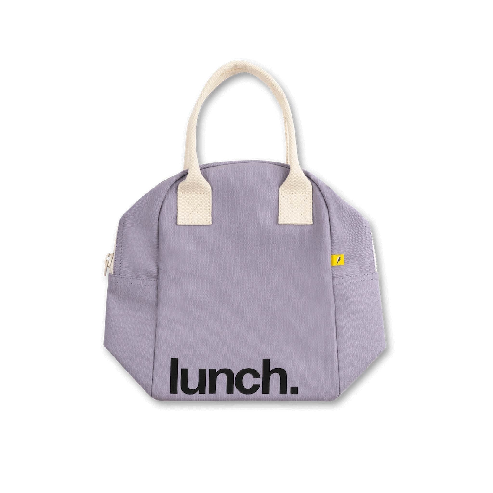 Fluf Zipper Lunch Bag in Lavender