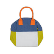 Fluf Zipper Lunch Bag in Two Tone Citrus Sky