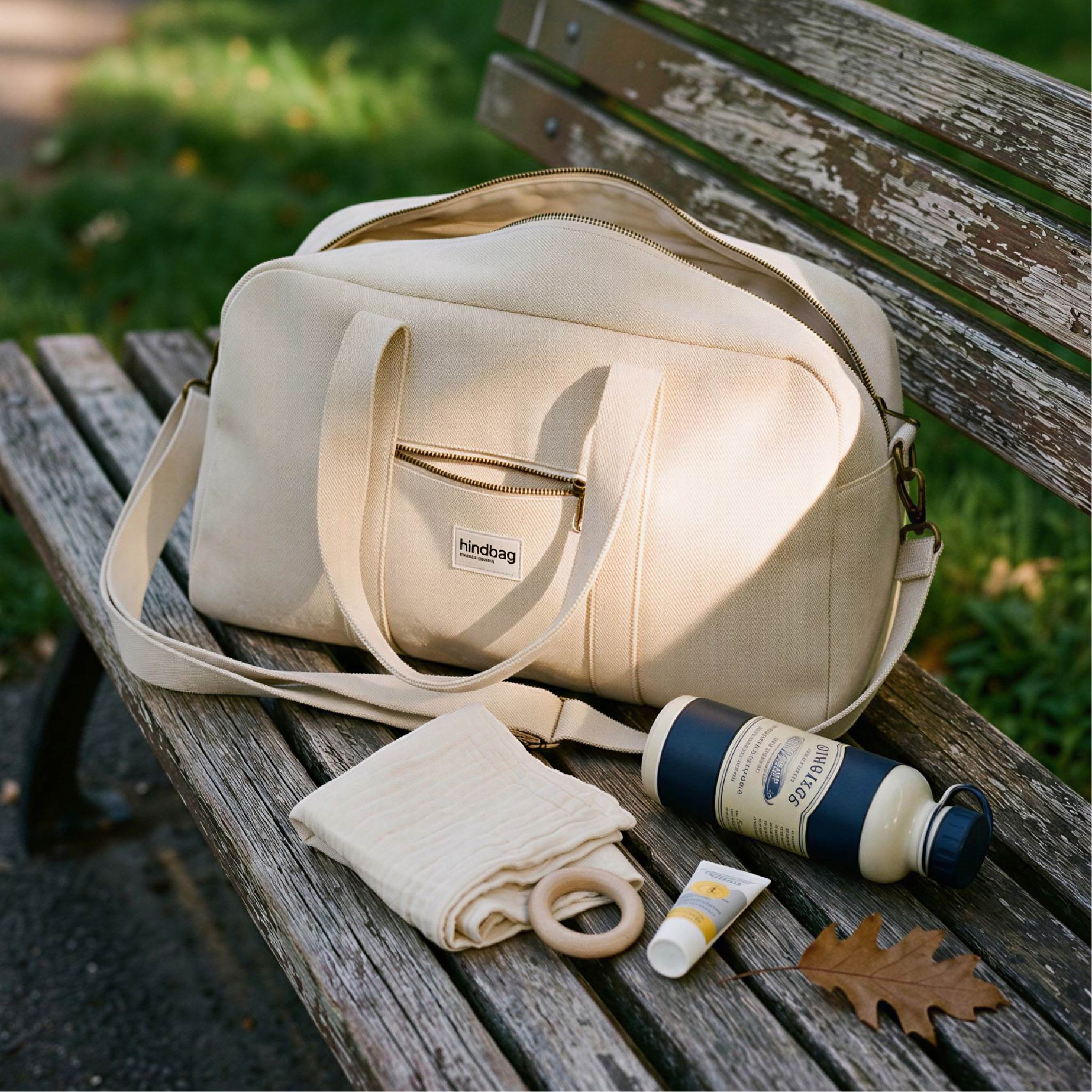 Basile Diaper Bag in Natural Jute