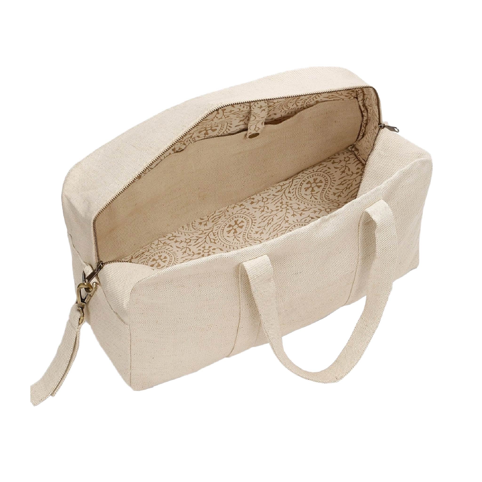 Basile Diaper Bag in Natural Jute