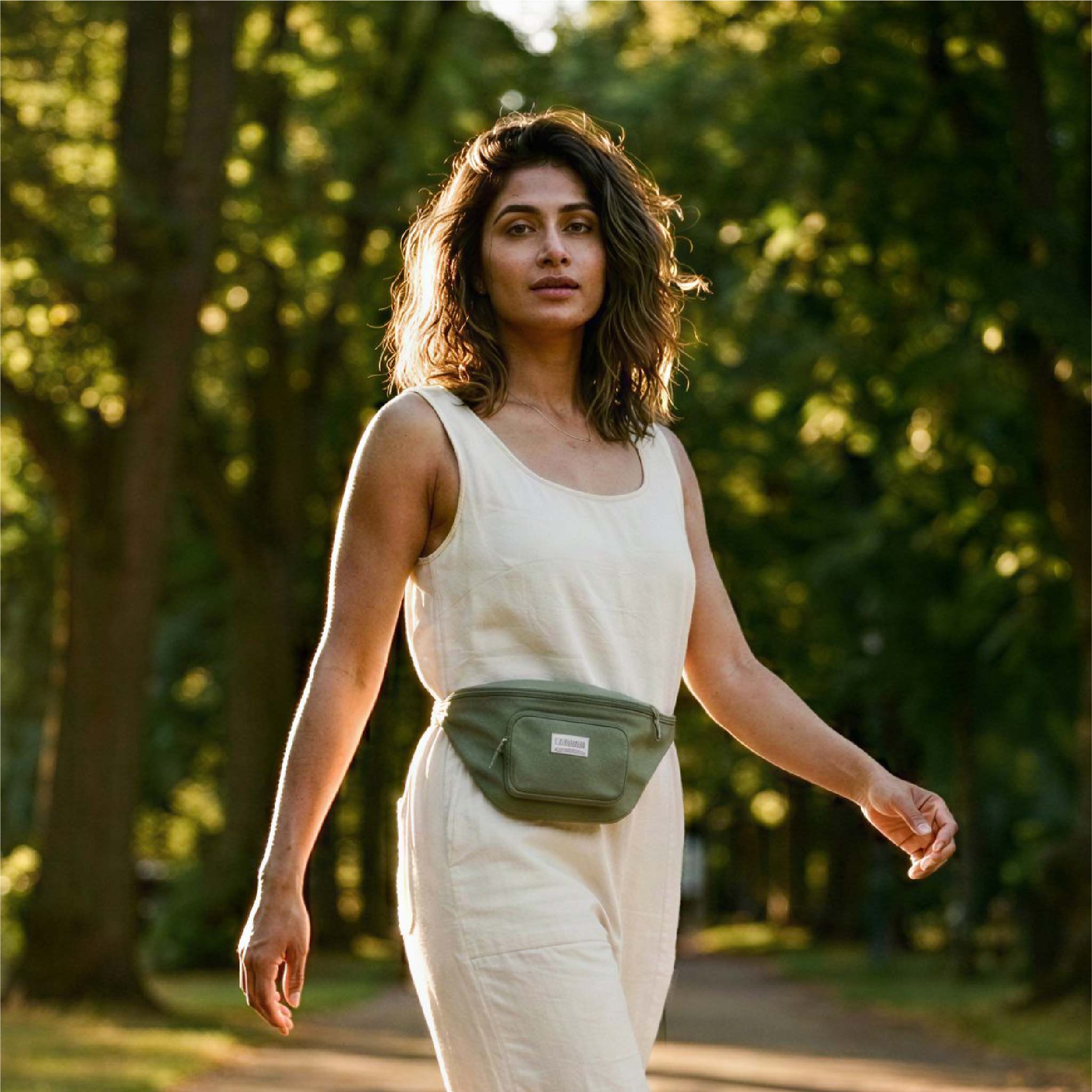 Olivia Bum Bag in Olive Green